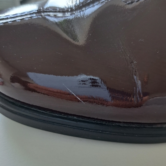 Rieker antistress bordeau patent leather women's shoes heel 1" size 38 - Picture 14 of 14